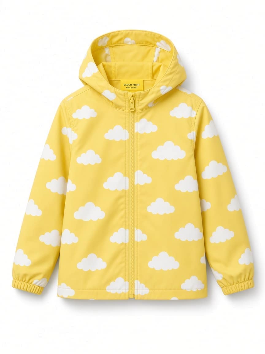 Cloud Print Rain Jacket
