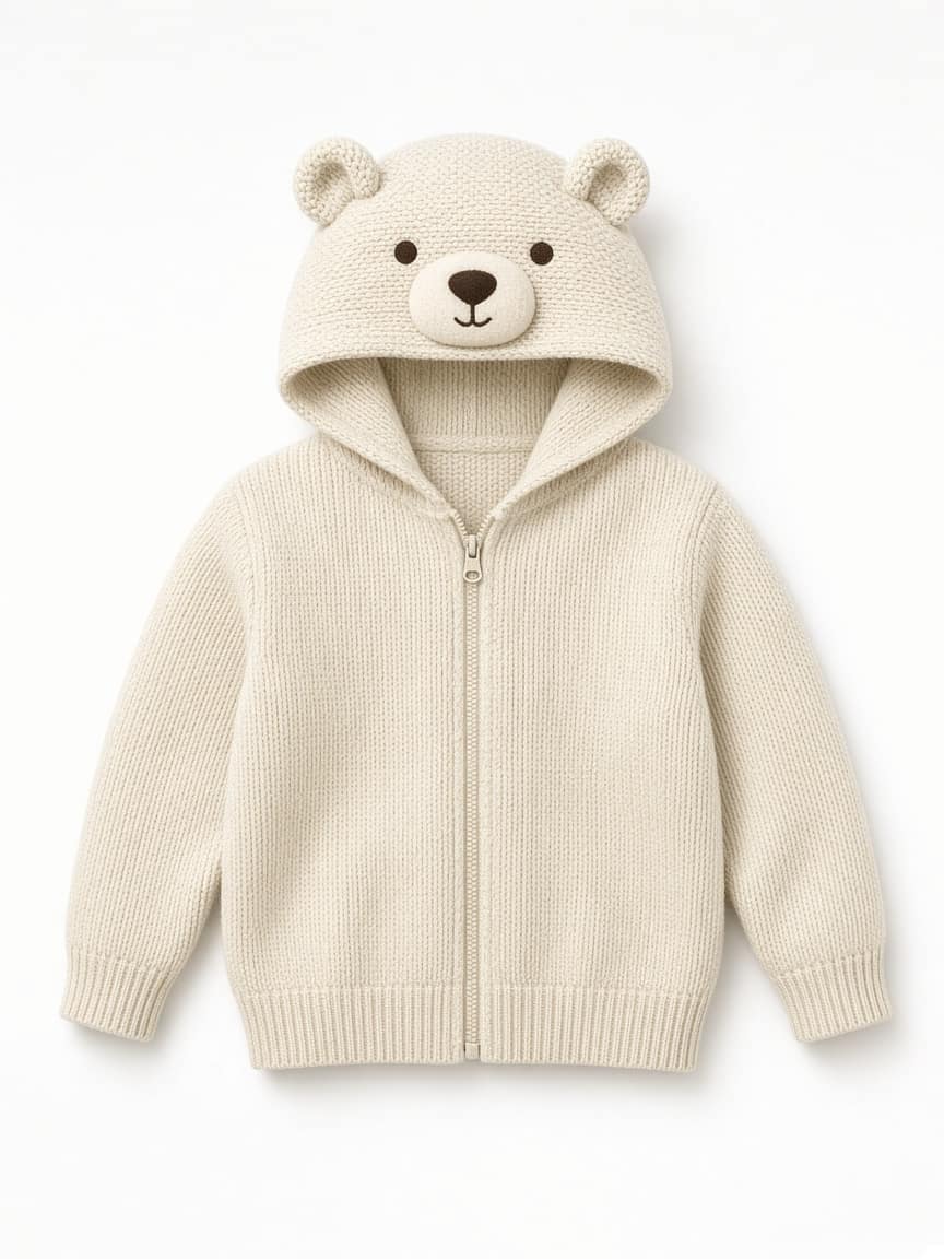 Bear Cub Zip-Up Sweater