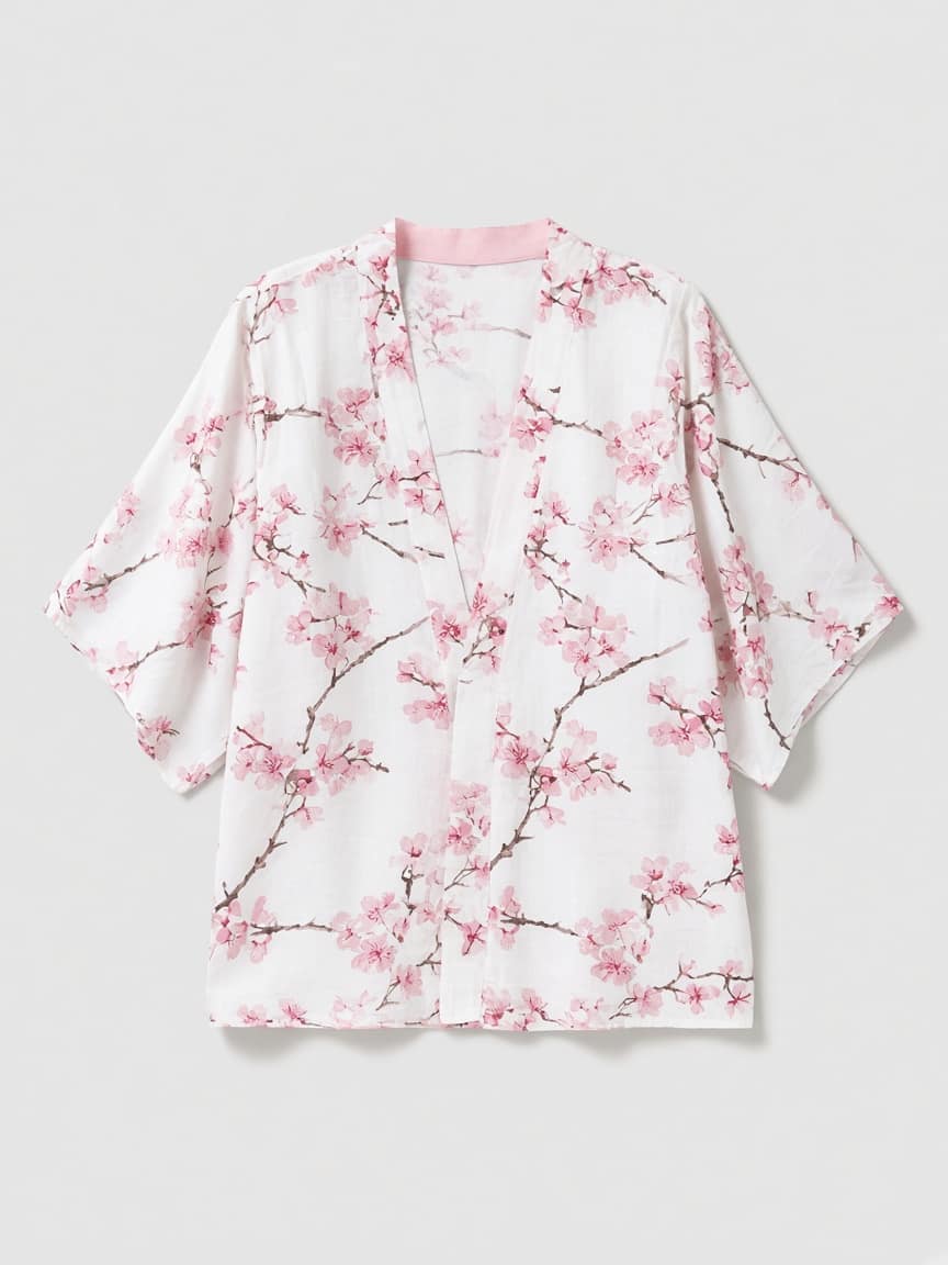 Cherry Blossom Kimono Top