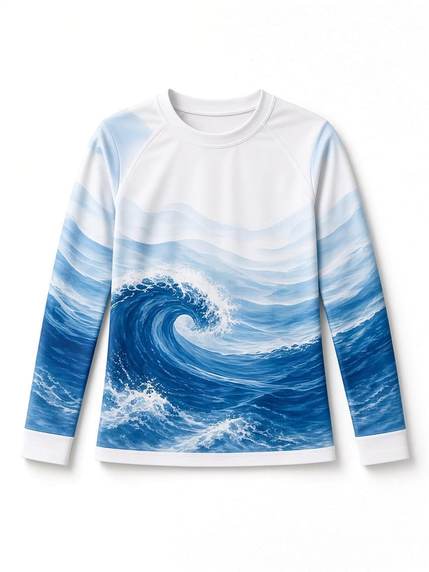 Ocean Wave Rash Guard