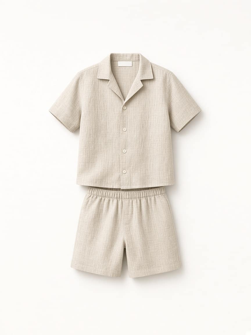 Minimalist Linen Short Set