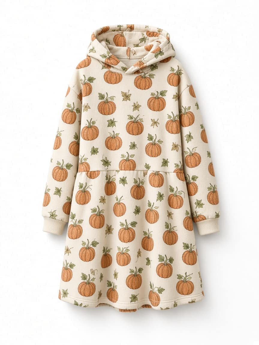 Pumpkin Patch Hoodie Dress