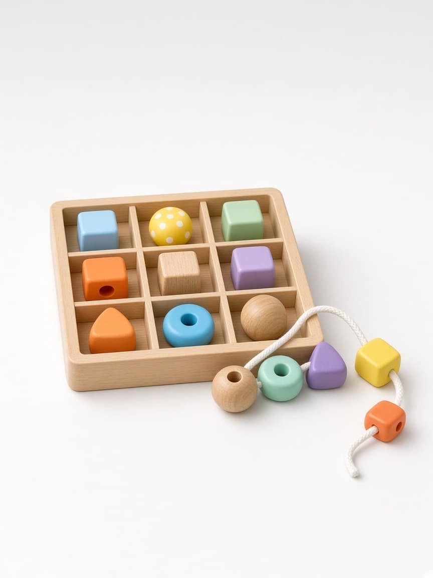Lacing Beads Fine Motor Set