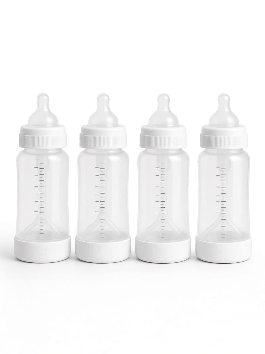Anti-Colic Feeding Bottles, 4 Pack
